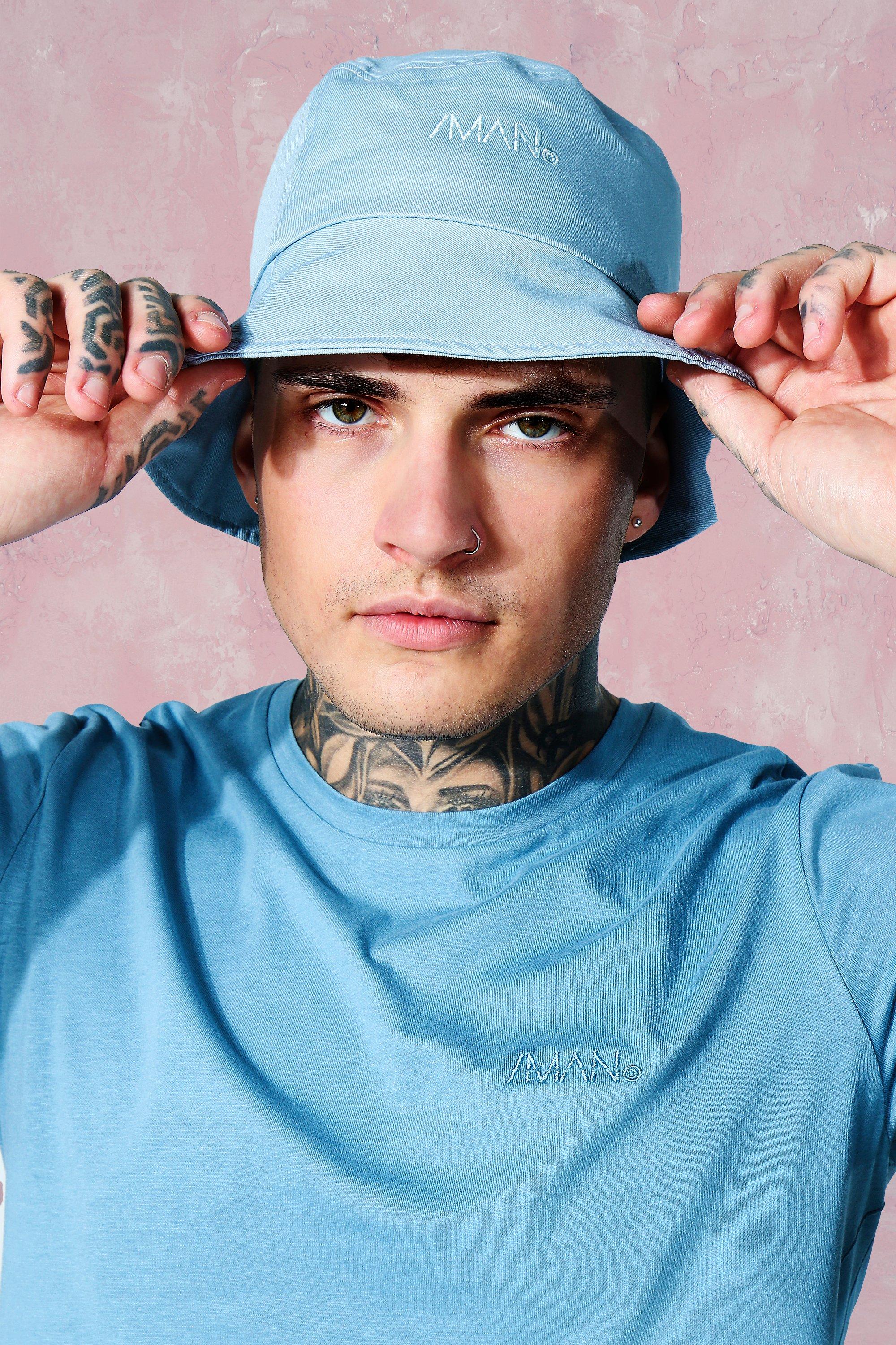 Man Twill Bucket Hat boohoo IE